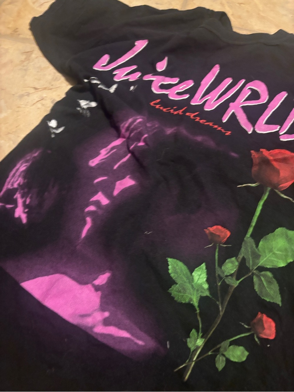 Juice WRLD Lucid Dreams Graphic Tee - Black/Pink